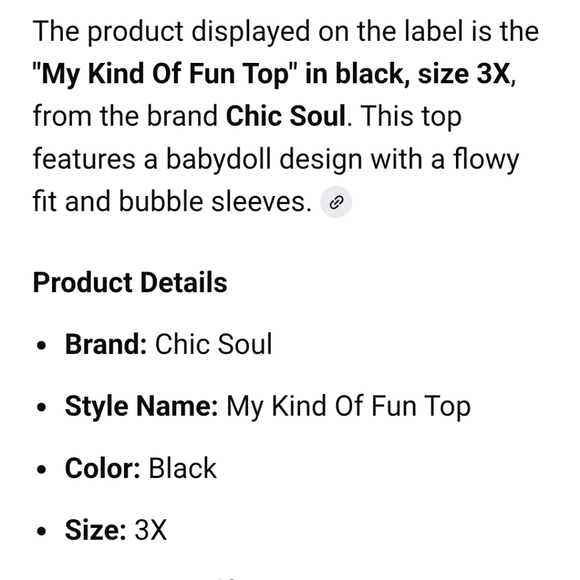 Chic Soul Black Layered Blouse - Picture 7 of 10